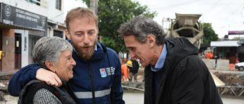 Lomas de Zamora: Otermín y Katopodis visitaron las obras que se realizan en Fiorito