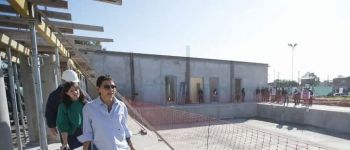 Quilmes: Mayra Mendoza ajusta los detalles para inaugurar la obra del natatorio municipal en San Francisco Solano