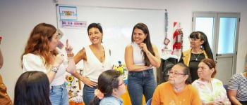  Mayra Mendoza y Jimena López visitaron un centro de políticas territoriales en Quilmes Oeste