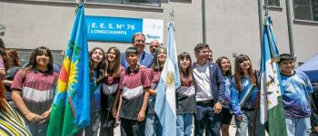 Almirante Brown: Kicillof inauguró obras en Longchamps