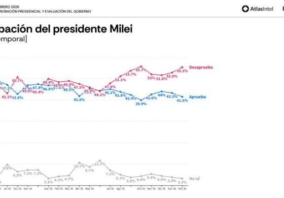 Milei en su peor momento con la opinión pública