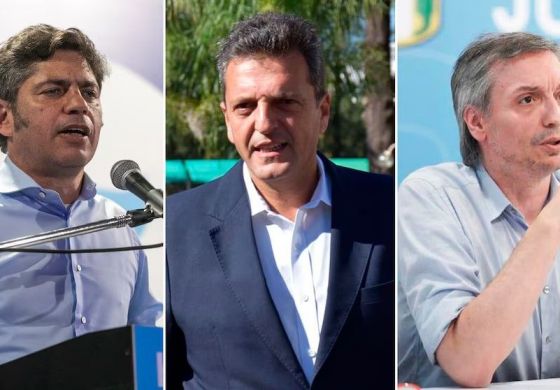 Cumbre en el peronismo: Massa, Máximo y Kicillof buscan una estrategia común para sostener las PASO