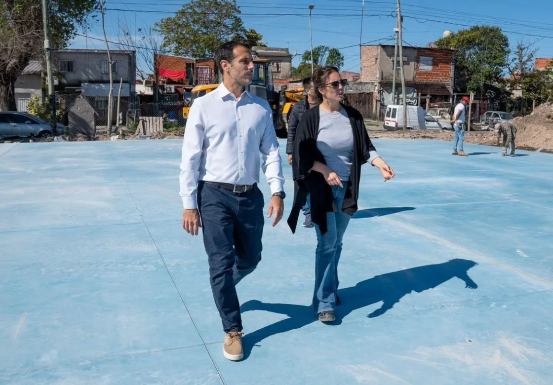 Lanús: Julián Álvarez construye un nuevo polideportivo en Gerli